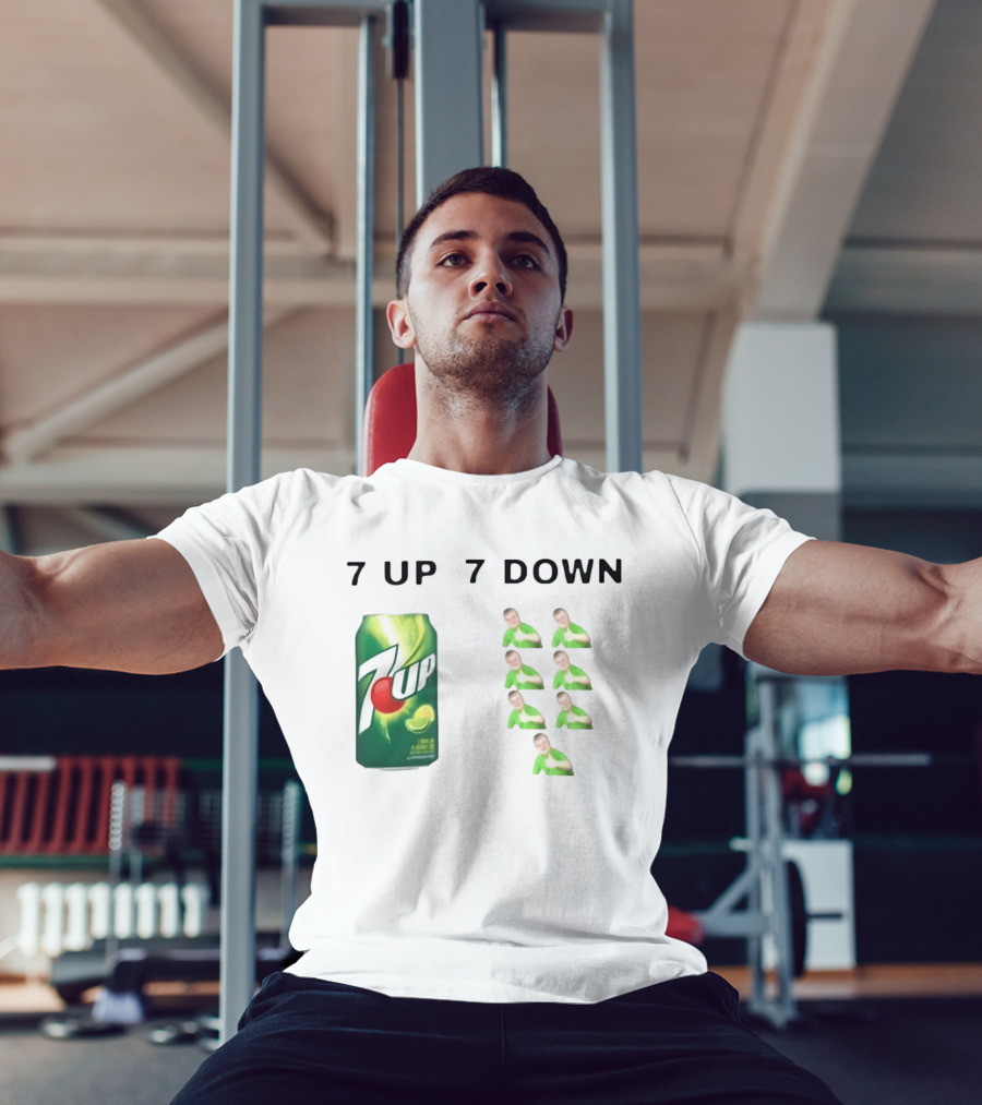 7 Up 7 Down Meme Soda Can With Seven Thumbs Up T-Shirt
