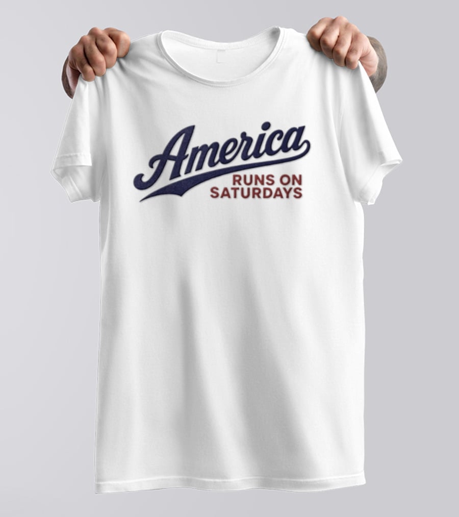 America Runs On Saturdays College Football T-Shirt