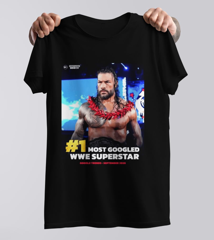 #1 Most Googled WWE Superstar Google Trends September 2026 T-Shirt