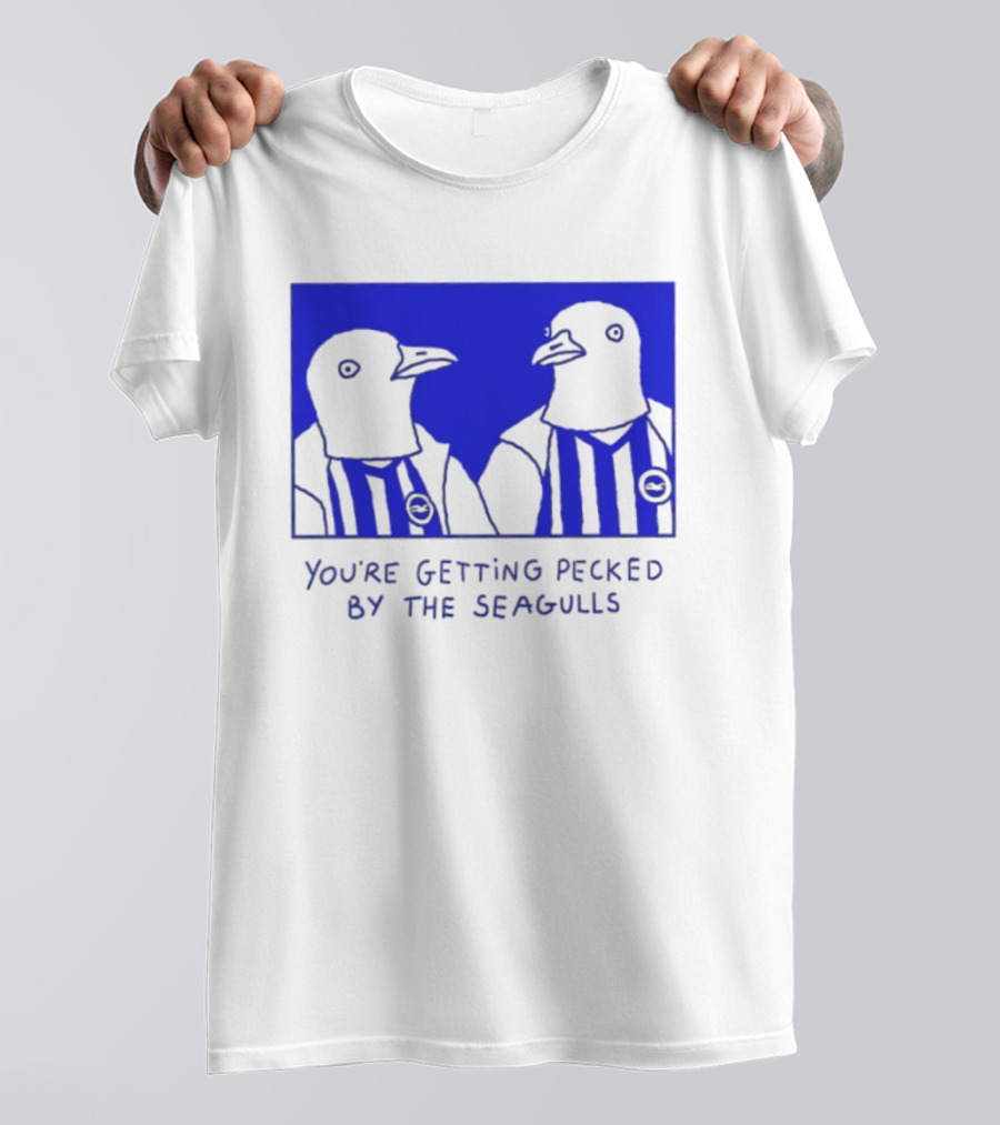 Brighton Hove Albion FC You're Getting Pecked By The Seagulls T-Shirt
