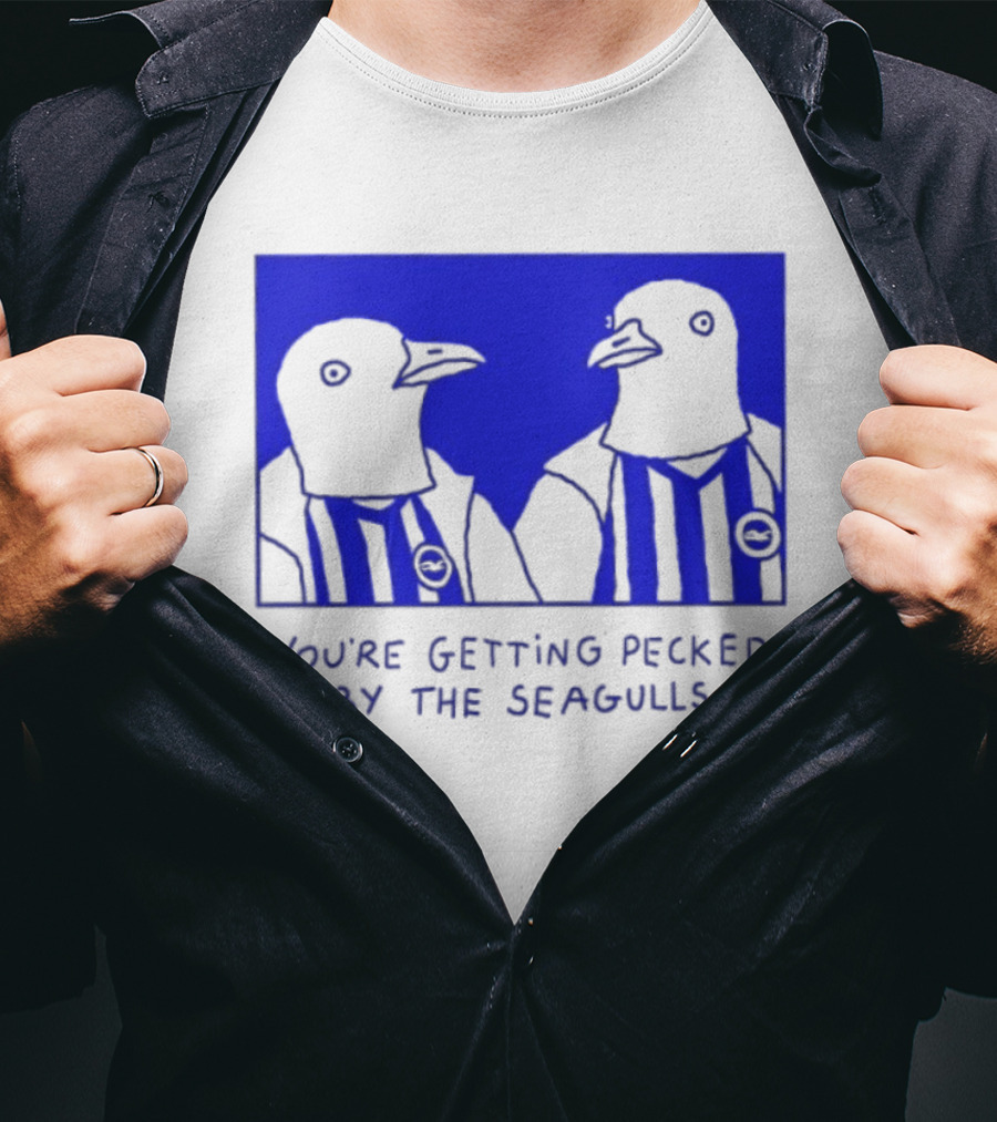 Brighton Hove Albion FC You're Getting Pecked By The Seagulls T-Shirt