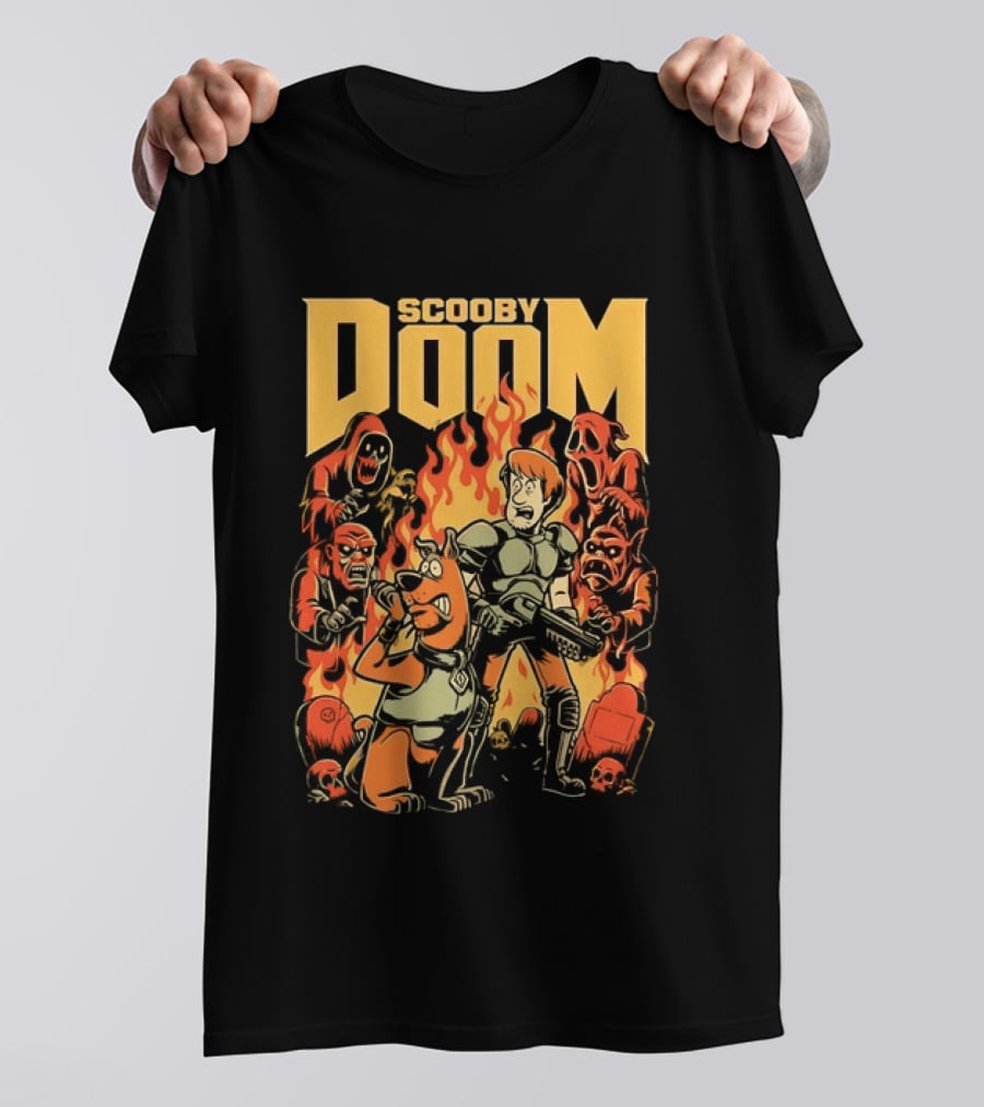 Scooby Doom Shaggy And Scooby Doo Fiery Adventure T-Shirt