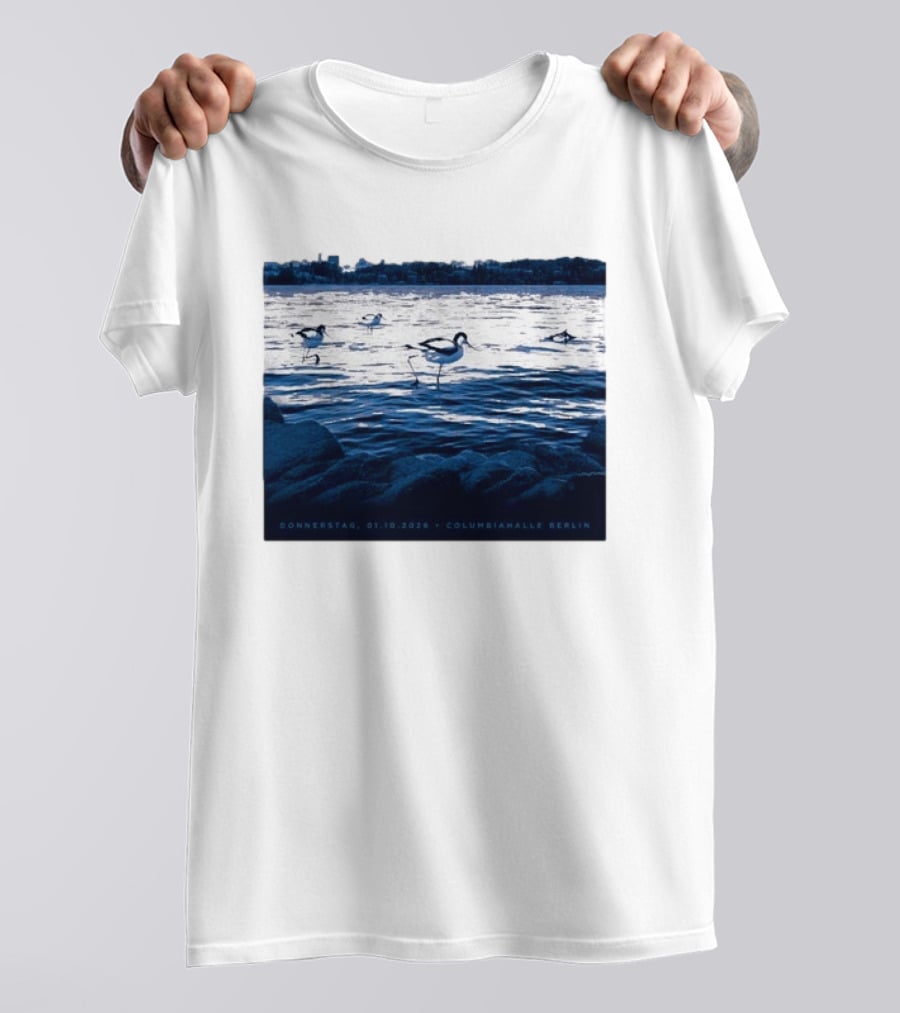 Donnerstag 01.10.2026 Columbiahhalle Berlin Death Cab For Cutie Birds By Water T-Shirt