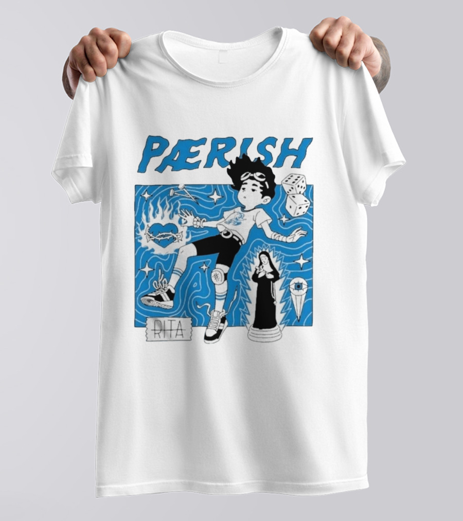 Paerish Escaping The Vapour Clouds Rita Dice Nun Statue T-Shirt