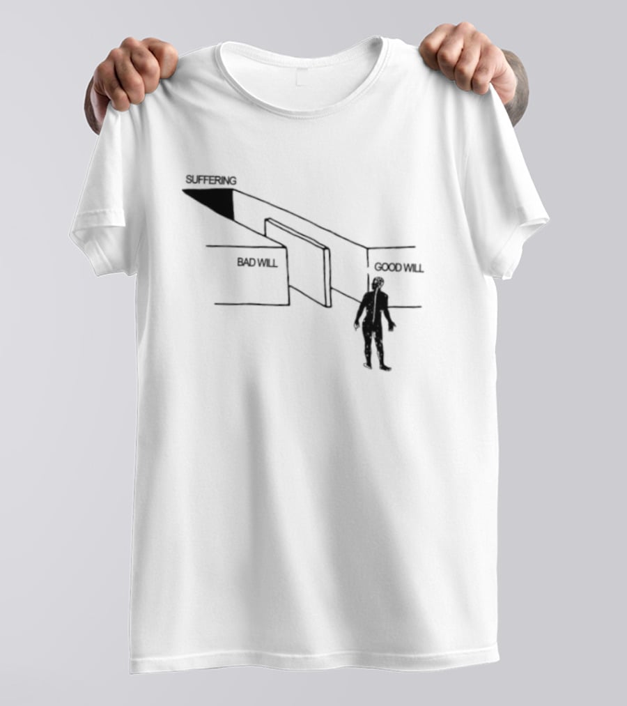 Suffering Between Material Will And Spiritual Will Perception Journey T-Shirt