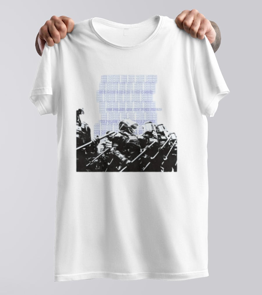The Police Are Not Your Friend Protest Activism Text Riot Police Formation T-Shirt
