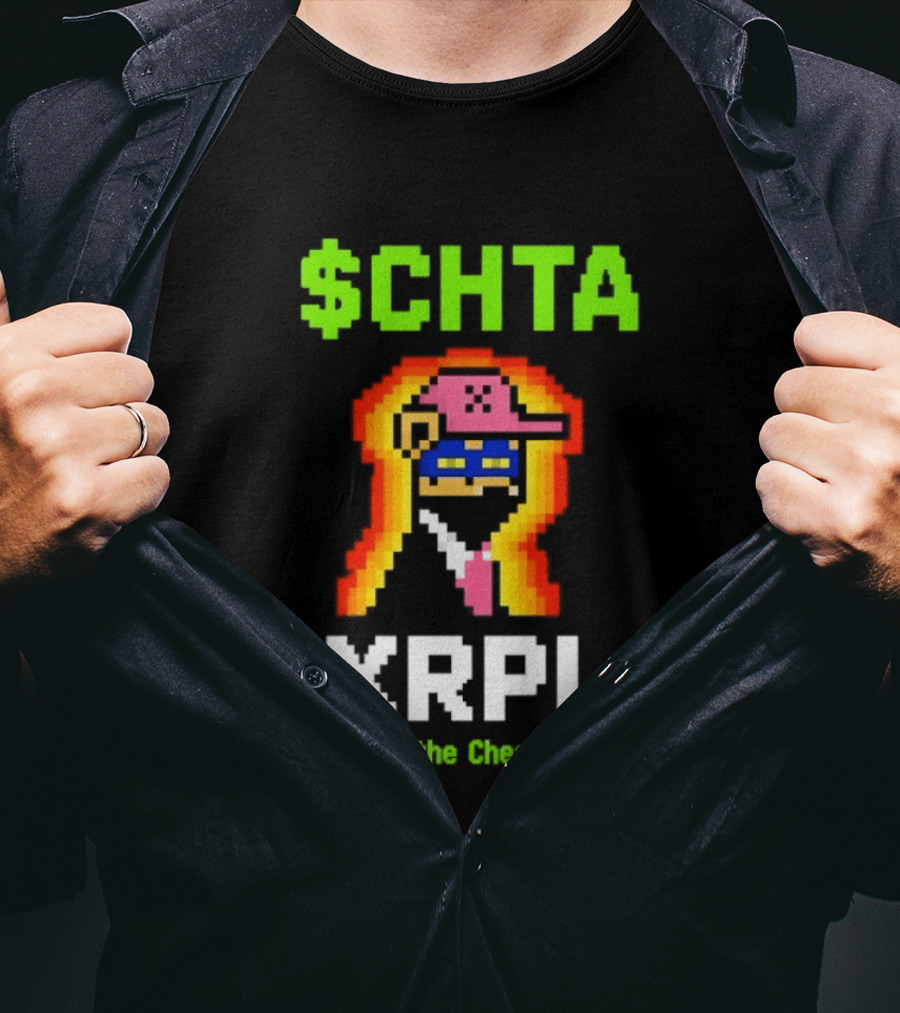 $CHTA XRPL Unlock The Cheat Codes Pixel Art Gamer Crypto T-Shirt