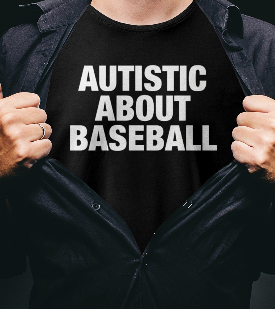 Autistic About Baseball Autism Awareness Promotion T-Shirt