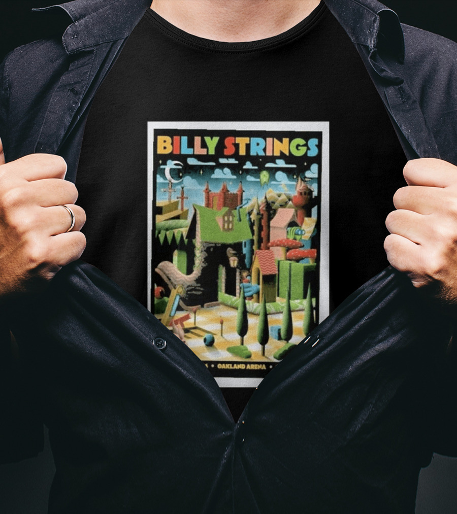 Billy Strings Oakland Arena October 2 2026 Surreal Landscape T-Shirt