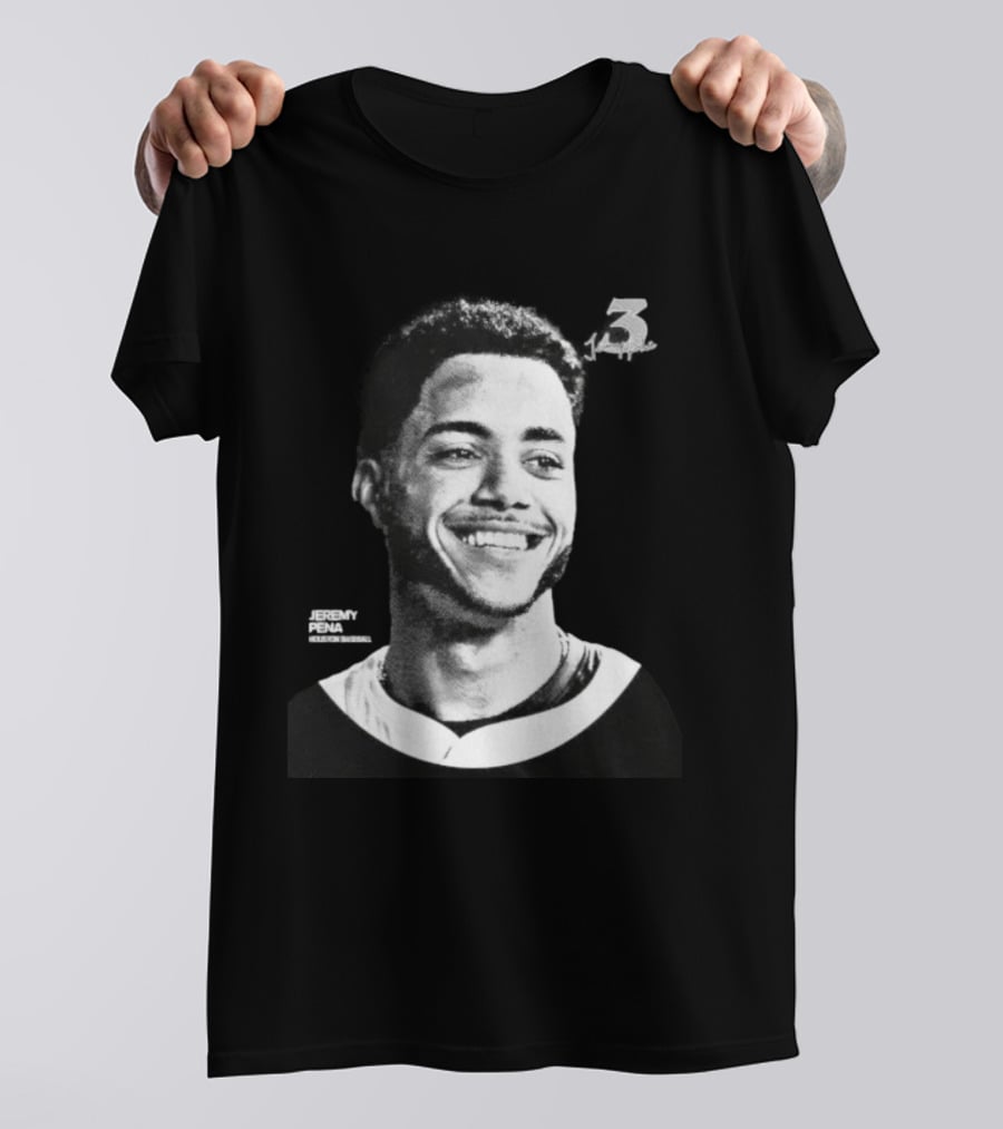 Jeremy Pena Houston Baseball No 3 Halftone T-Shirt