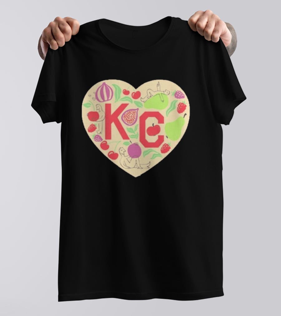 KC Heart Fruits And Figures Kansas City Giving Grove T-Shirt