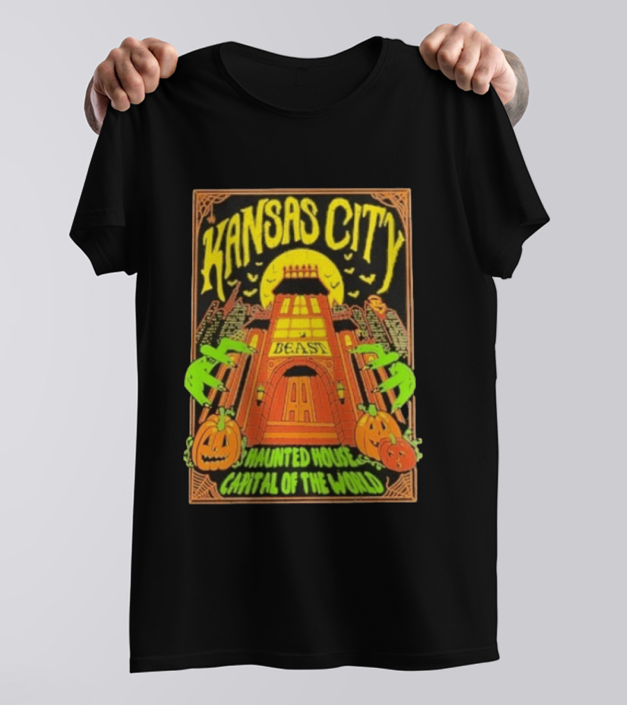 Kansas City Beast Haunted House Capital Of The World Halloween T-Shirt