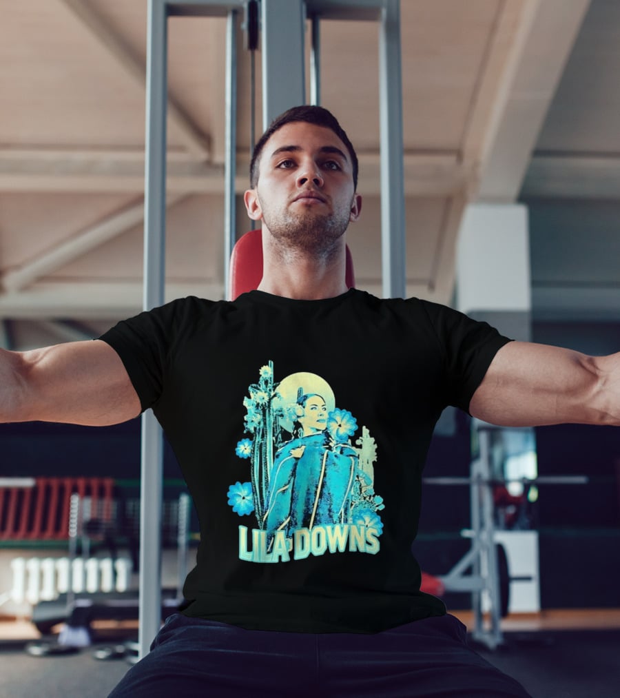 Lila Downs Mexican Cactus Floral T-Shirt