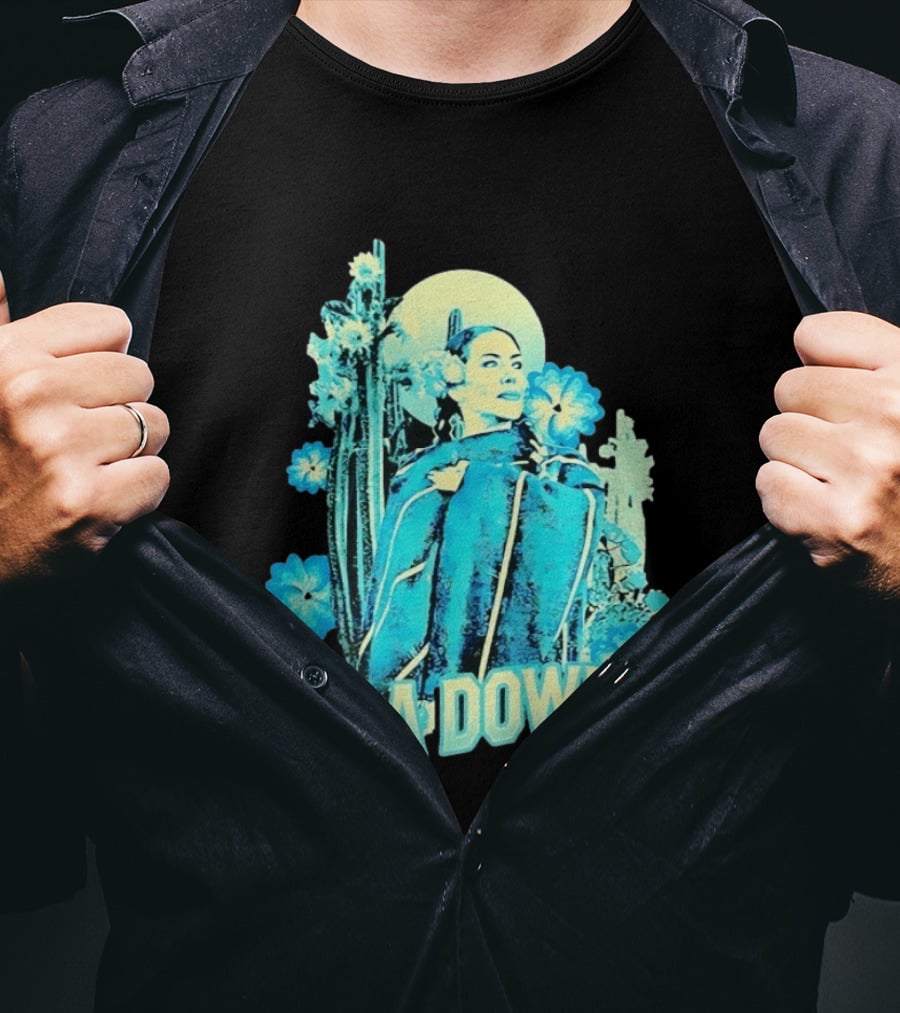 Lila Downs Mexican Cactus Floral T-Shirt