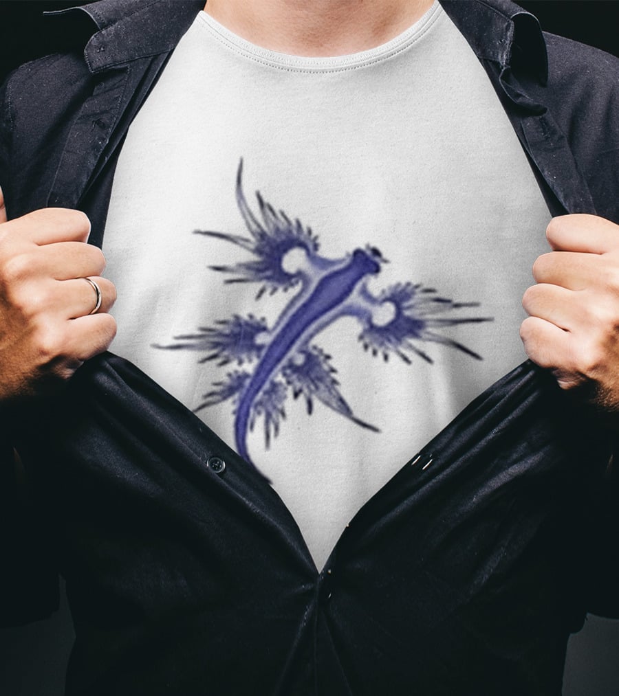 Blue Dragon Sea Slug Glaucus Atlanticus Nature Beauty T-Shirt