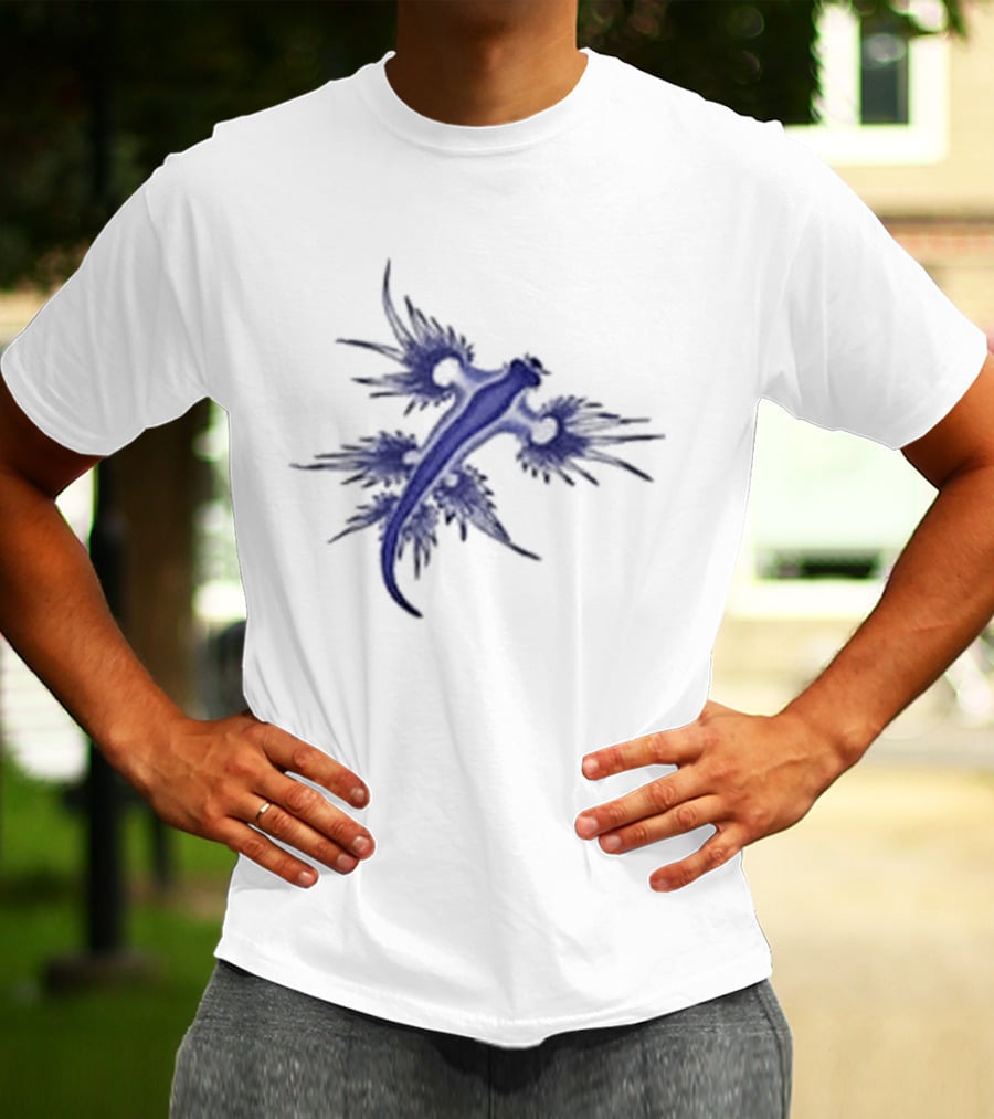 Blue Dragon Sea Slug Glaucus Atlanticus Nature Beauty T-Shirt