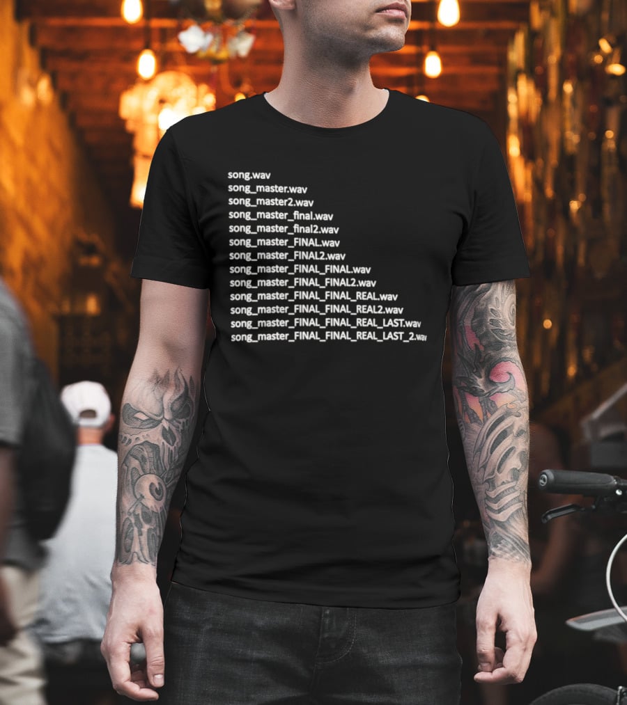 Song Master Final Evolution Real Last File Naming Wave Humor T-Shirt