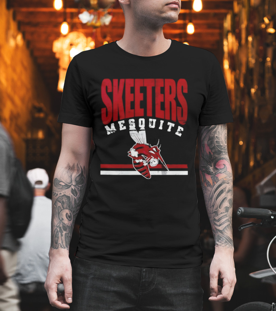 Mesquite Skeeters Distressed Baseball Texas T-Shirt