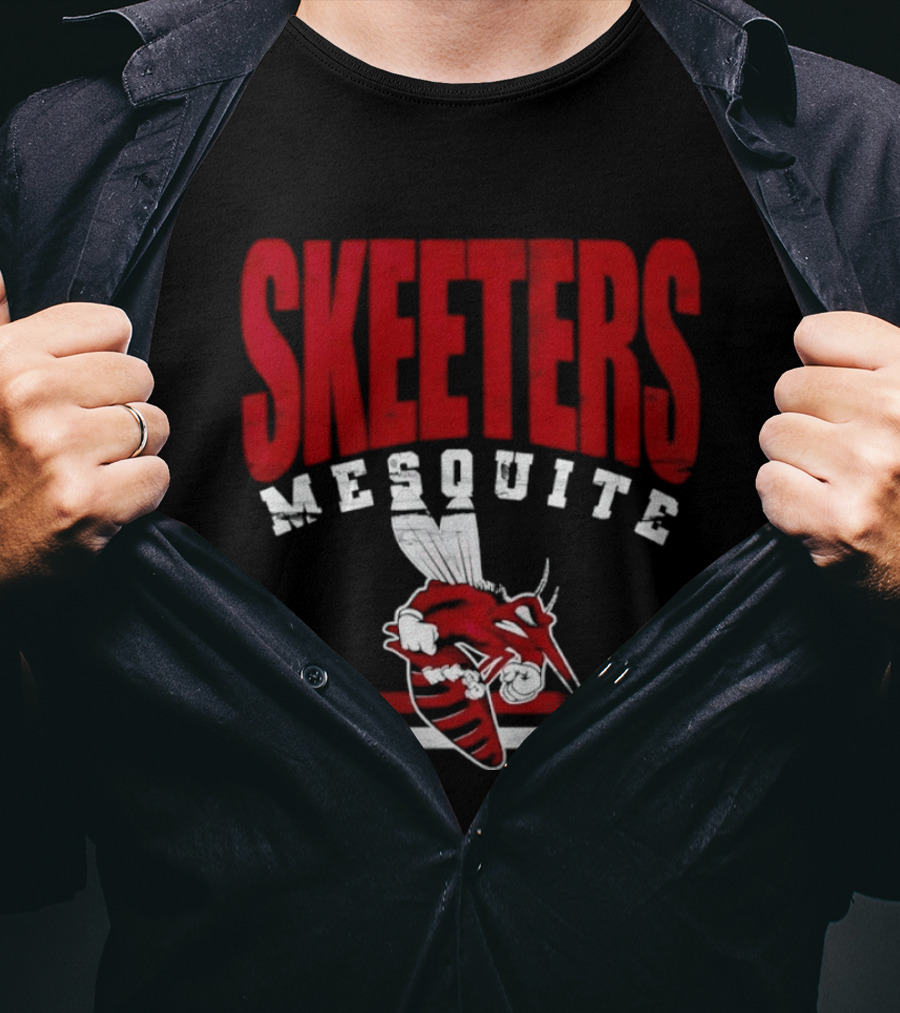 Mesquite Skeeters Distressed Baseball Texas T-Shirt