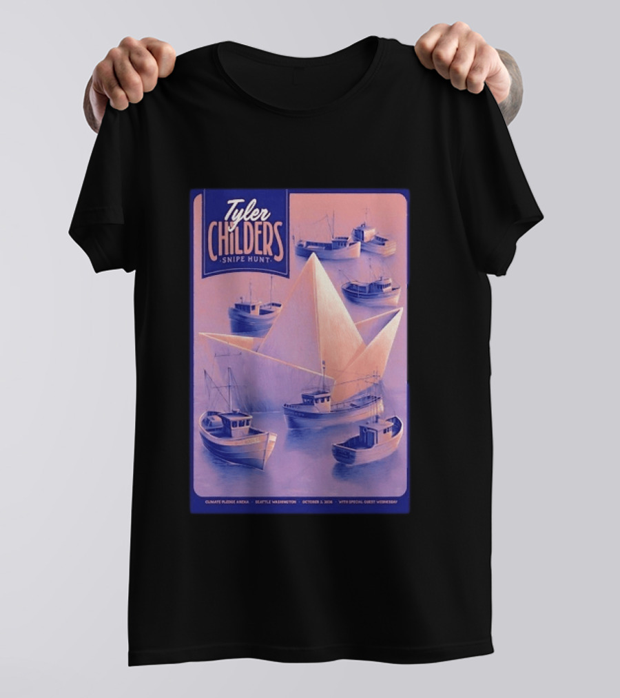 Tyler Childers Snipe Hunt Climate Pledge Arena Seattle Washington October 3 2026 With Special Guest Vermescal T-Shirt