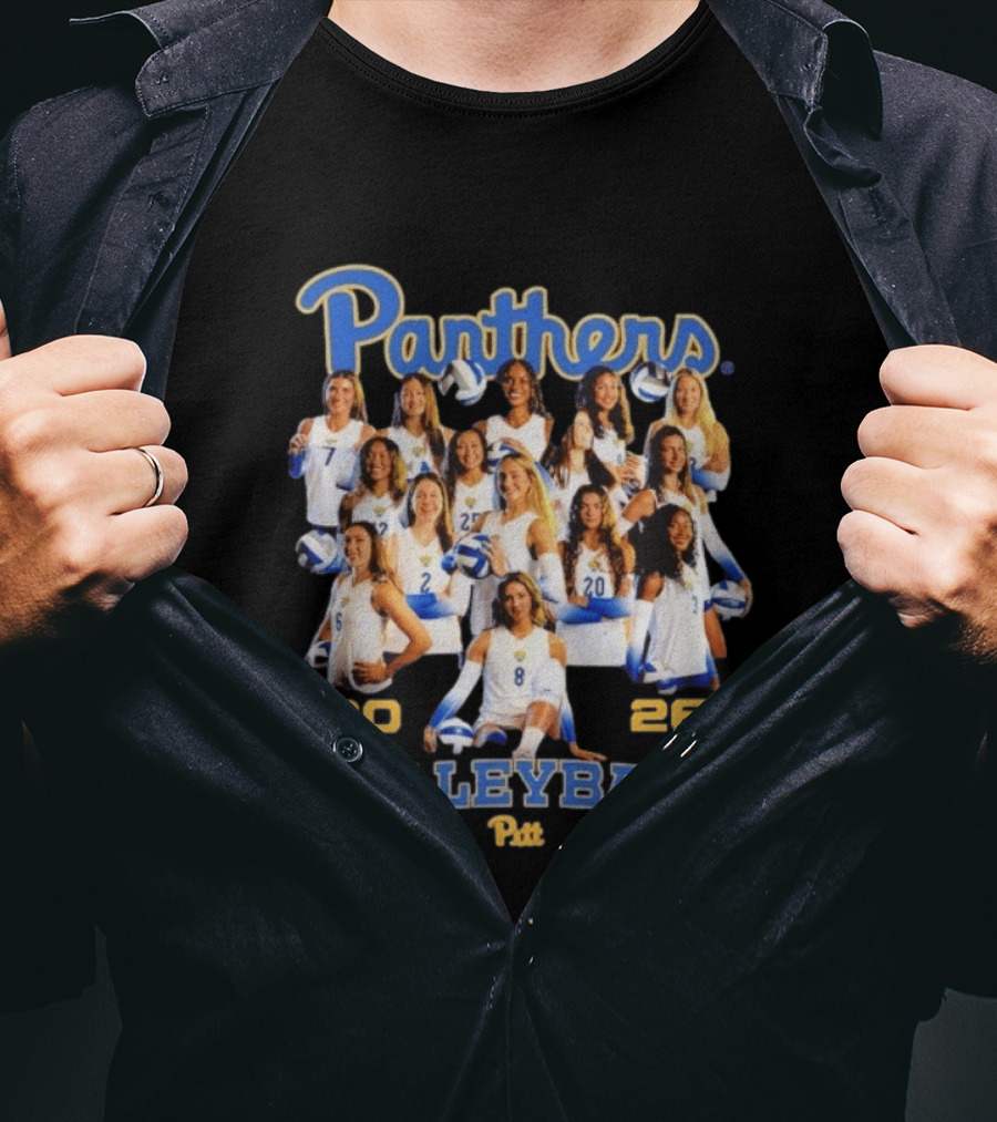 Panthers Pitt Volleyball 2026 Women's Team T-Shirt