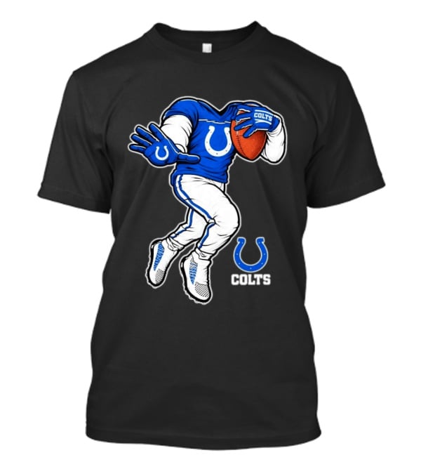Indianapolis Colts Toddler Yard Rush II Football Player Colts Horseshoe T-Shirt