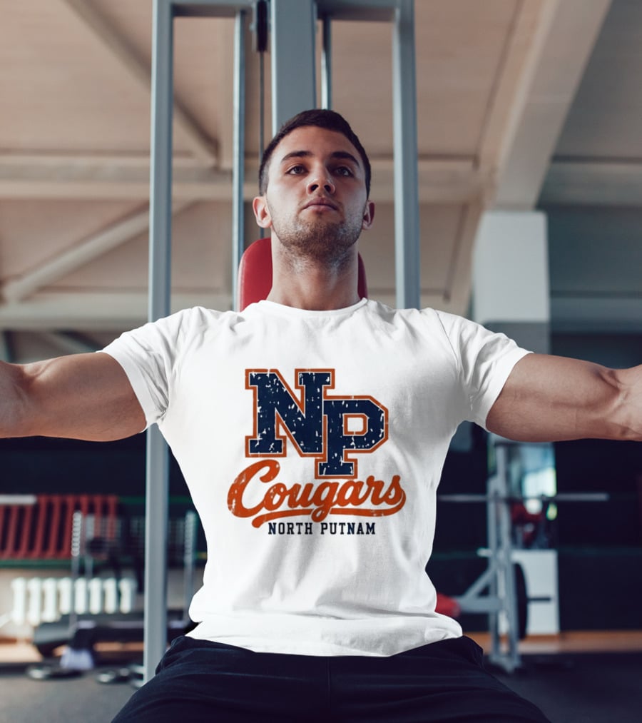 North Putnam Cougars NP Distressed Vintage Sports Team T-Shirt