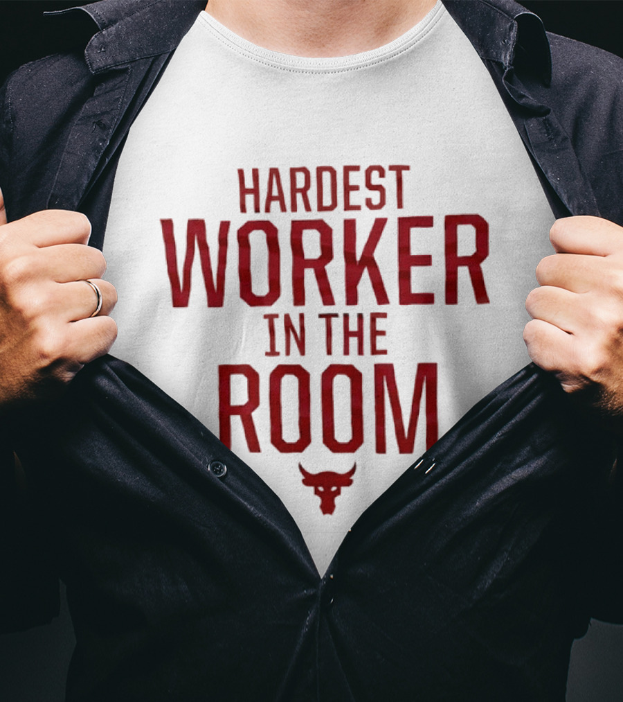 Hardest Worker In The Room Bull Icon Dwayne The Rock Johnson T-Shirt