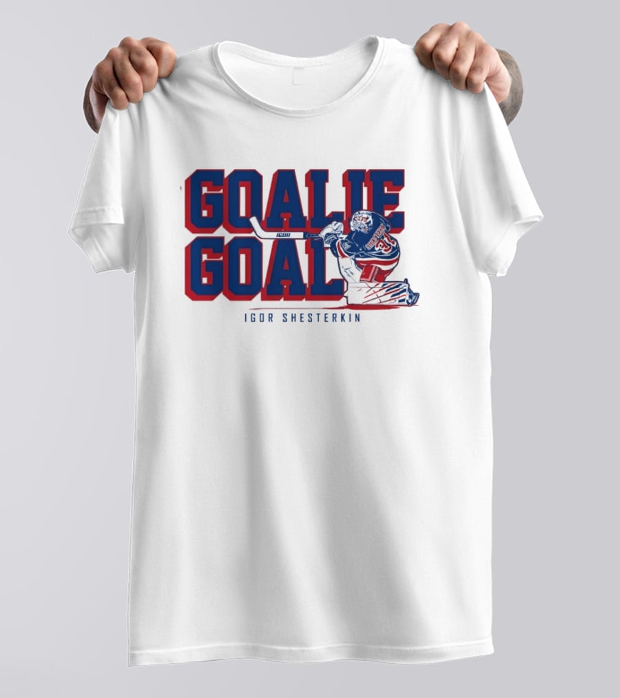 Igor Shesterkin Goalie Goal New York Rangers T-Shirt