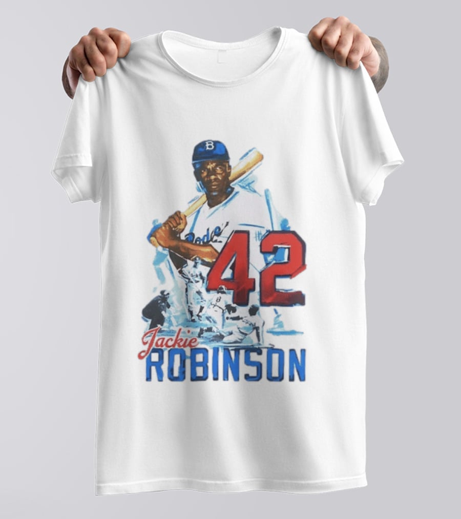 Jackie Robinson Brooklyn Dodgers Legendary Number 42 T-Shirt