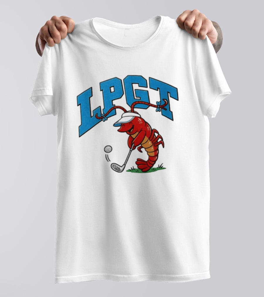 Lobster Playing Golf LPGT Fun T-Shirt