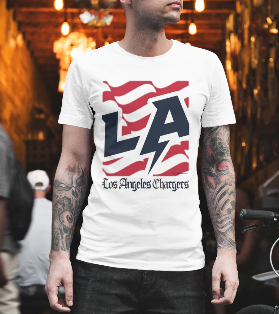 Los Angeles Chargers LA Football Bold Team Spirit T-Shirt
