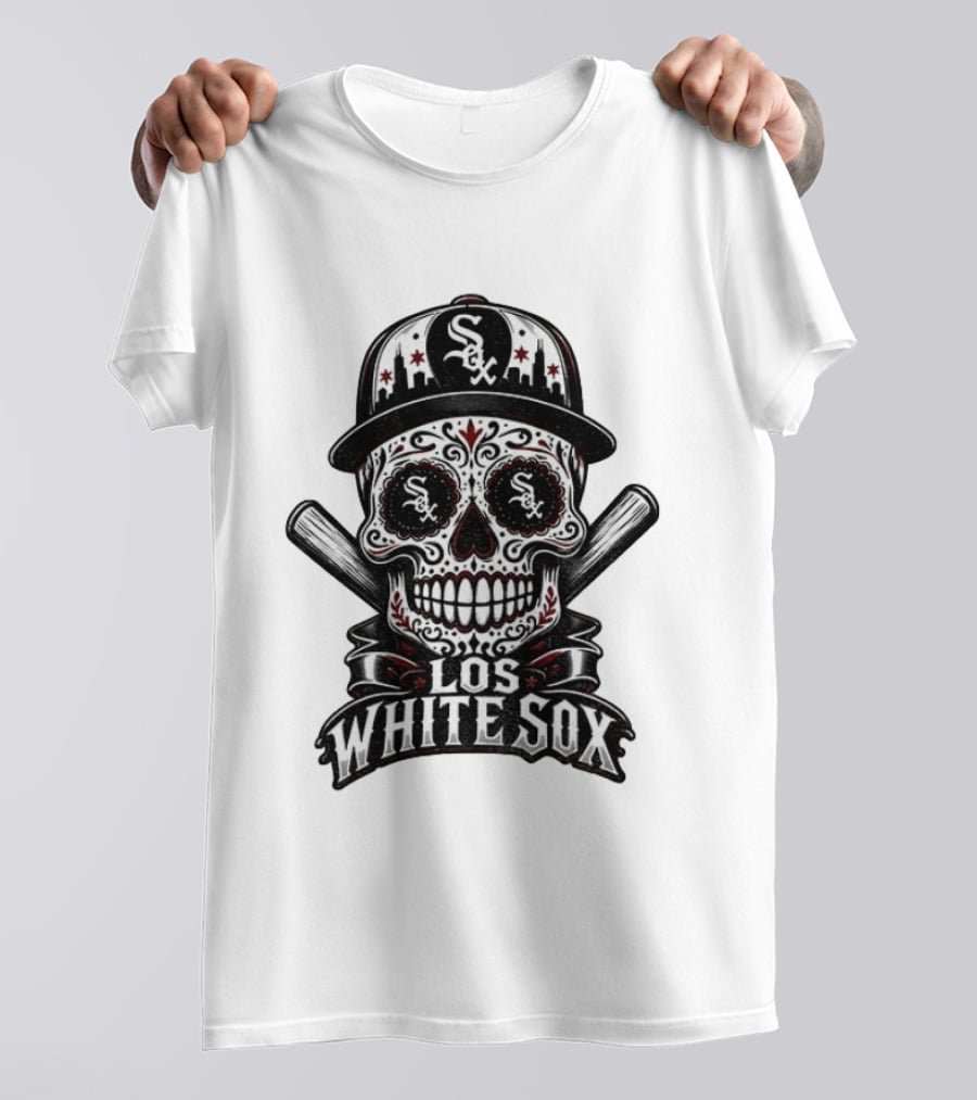 Los White Sox Sugar Skull Chicago White Sox Hispanic Heritage T-Shirt