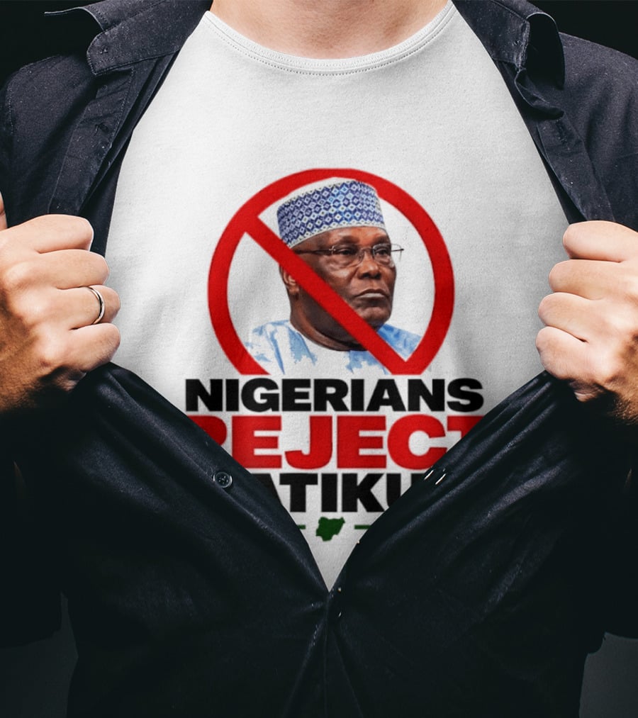 Nigerians Reject Atiku Political Protest Red Circle Image T-Shirt