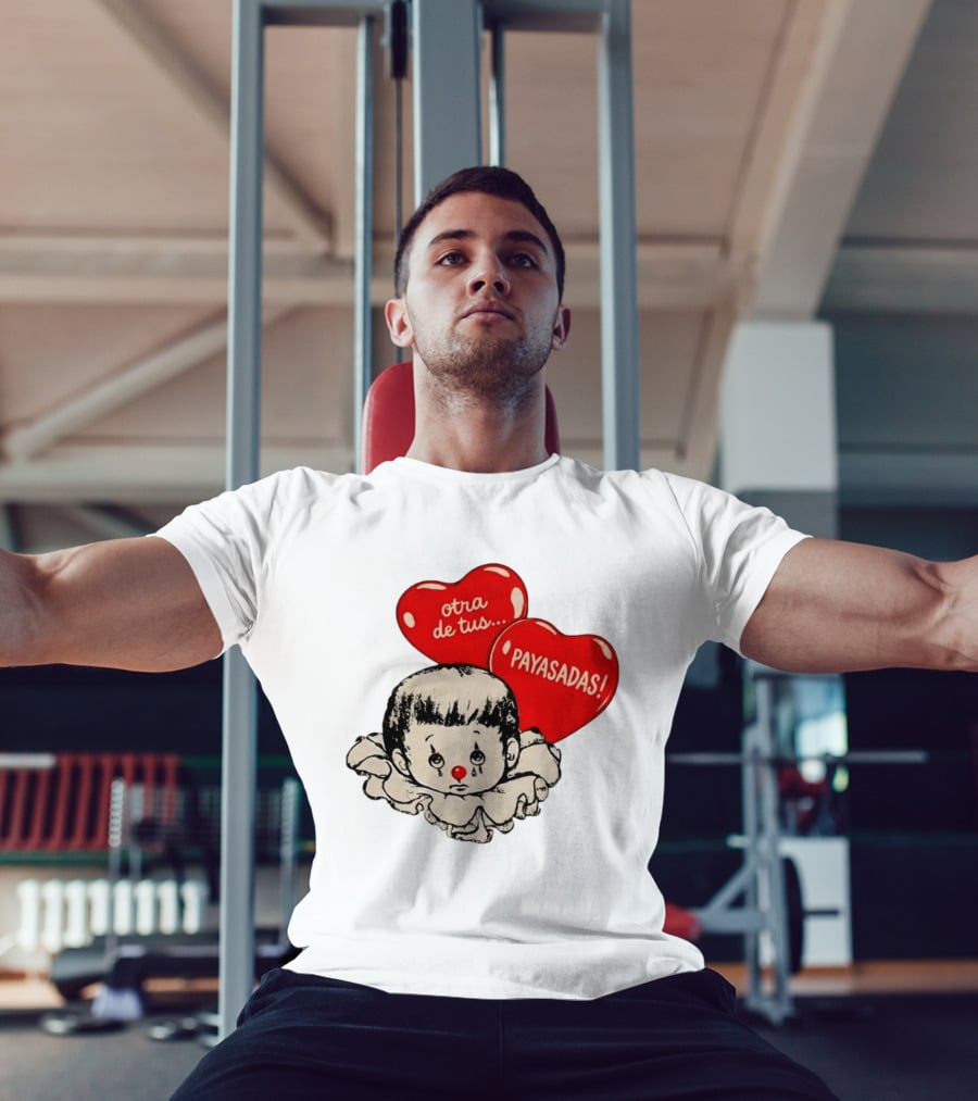 Otra De Tus Payasadas Sad Clown Heart Balloons T-Shirt