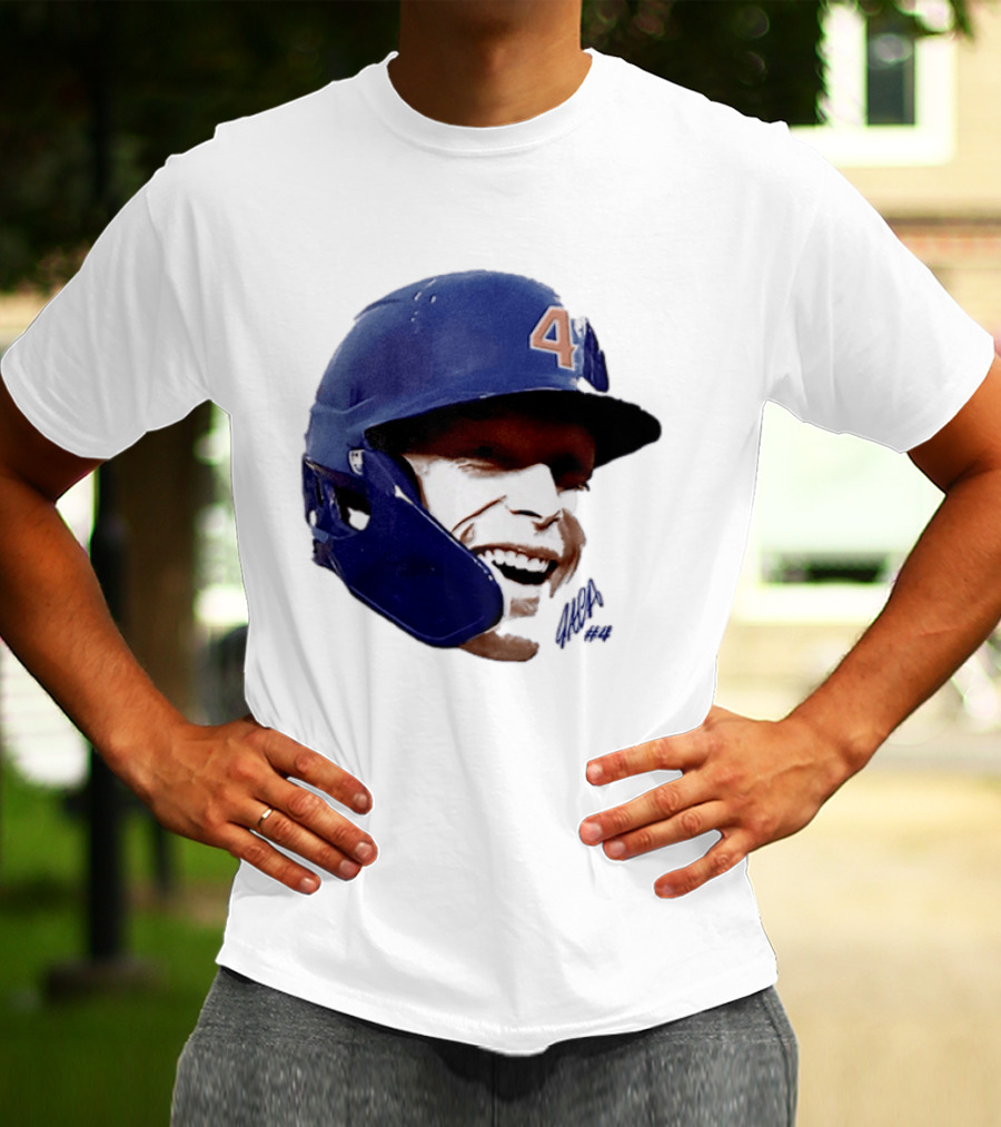 Pete Crow Armstrong Chicago Cubs Big Head Number 40 Baseball T-Shirt