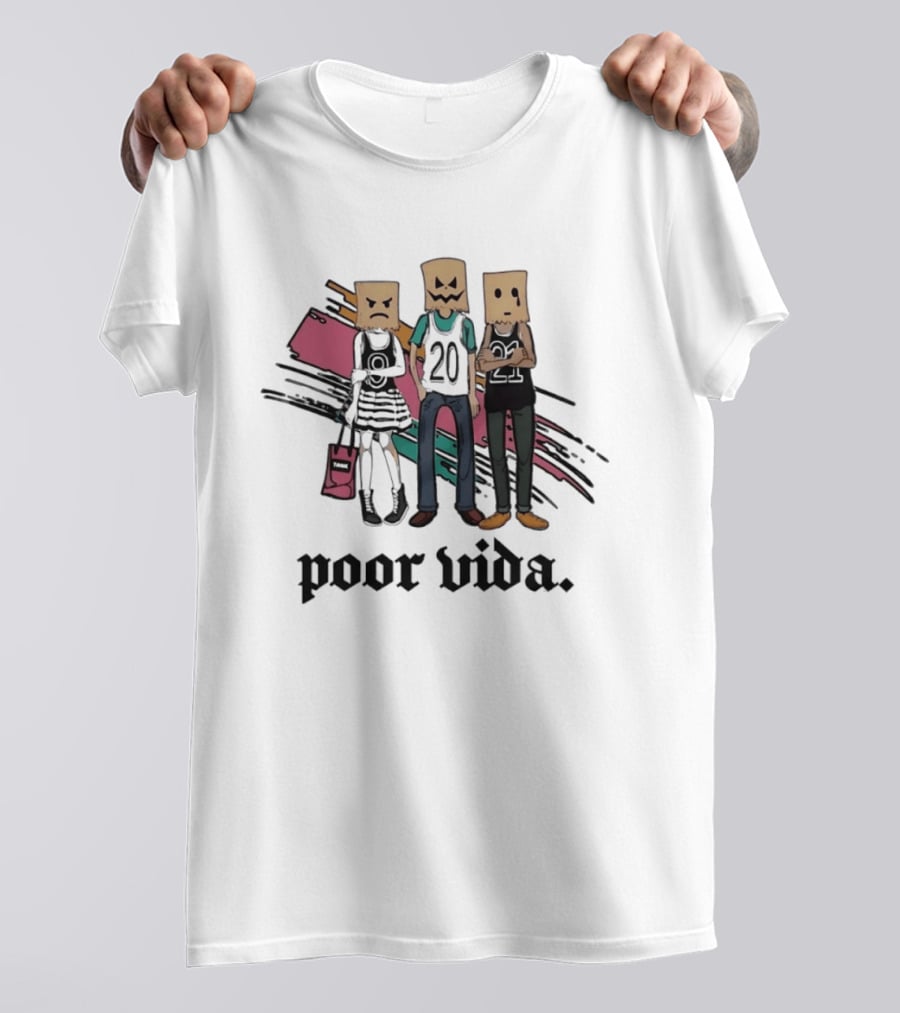 Poor Vida Paper Bag Heads 9 20 21 T-Shirt