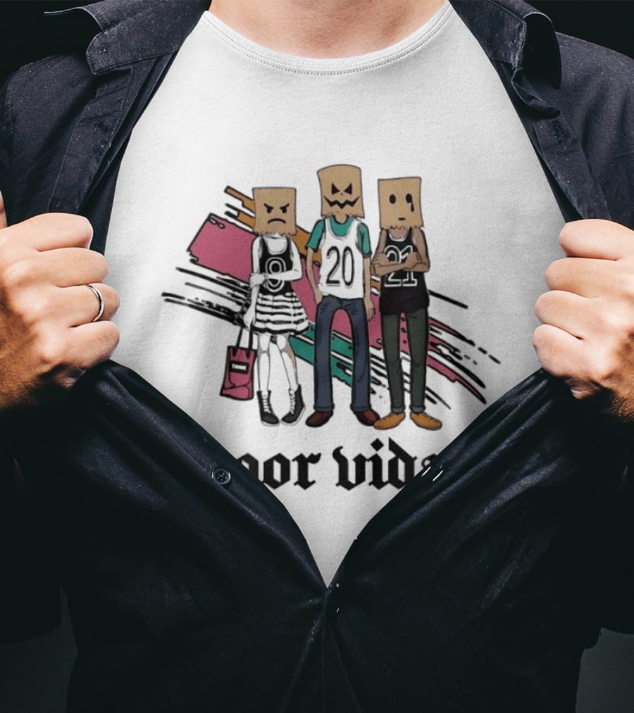 Poor Vida Paper Bag Heads 9 20 21 T-Shirt