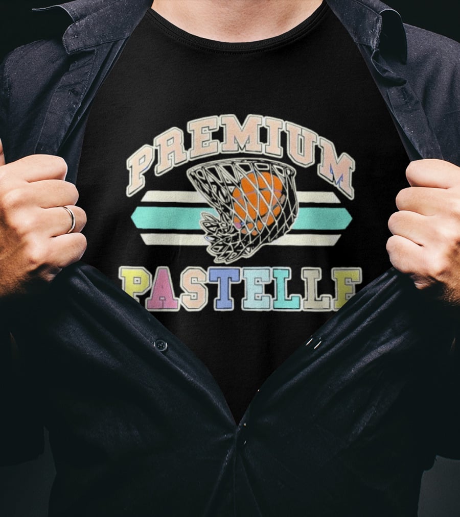 PREMIUM PASTELLE Basketball Hoops Pastel T-Shirt