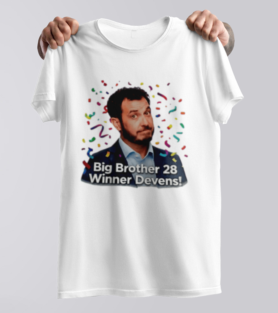 Big Brother 28 Winner Devens Celebration Confetti T-Shirt