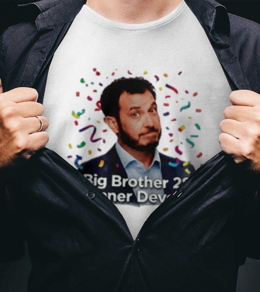 Big Brother 28 Winner Devens Celebration Confetti T-Shirt