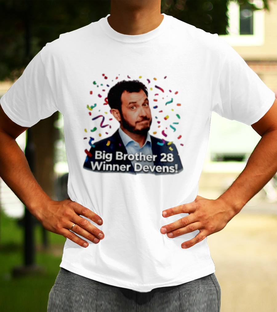 Big Brother 28 Winner Devens Celebration Confetti T-Shirt