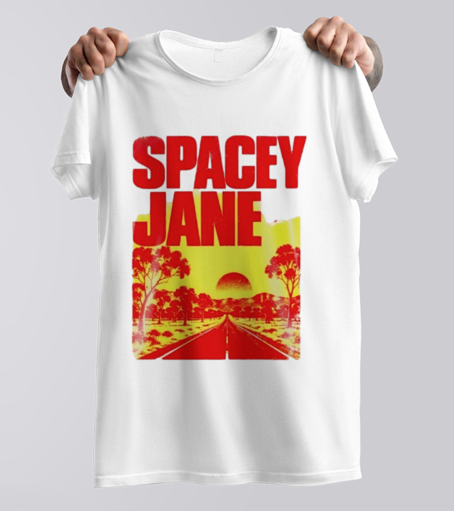 Spacey Jane Live Tour Australian Outback Sunset Scene T-Shirt