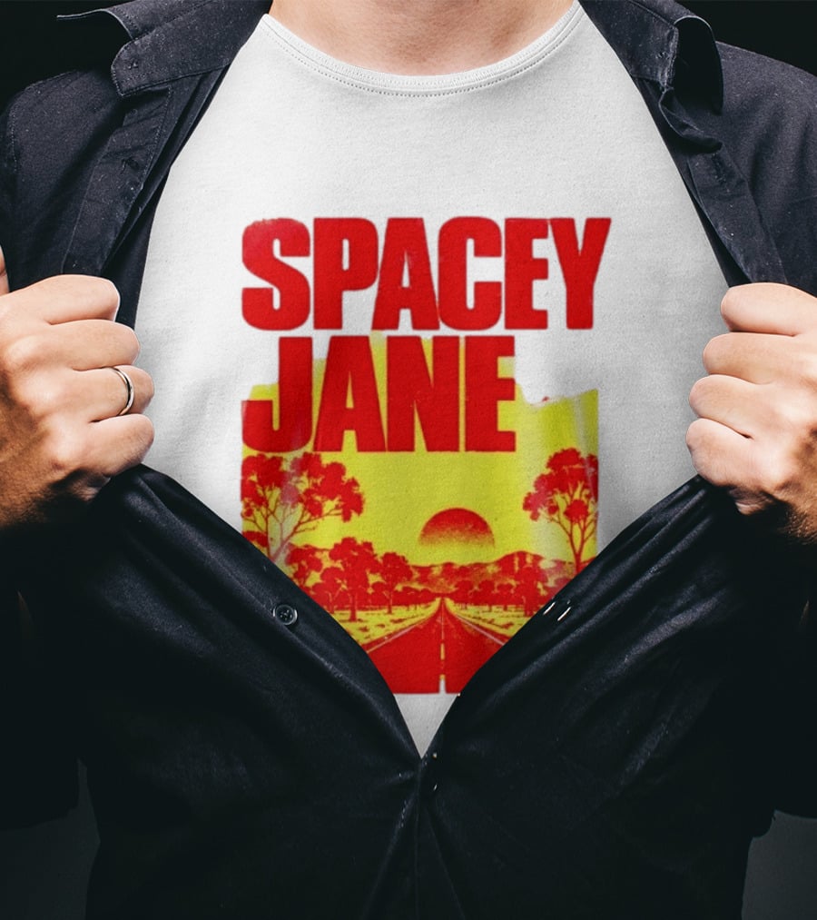 Spacey Jane Live Tour Australian Outback Sunset Scene T-Shirt