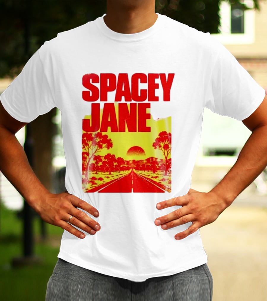 Spacey Jane Live Tour Australian Outback Sunset Scene T-Shirt