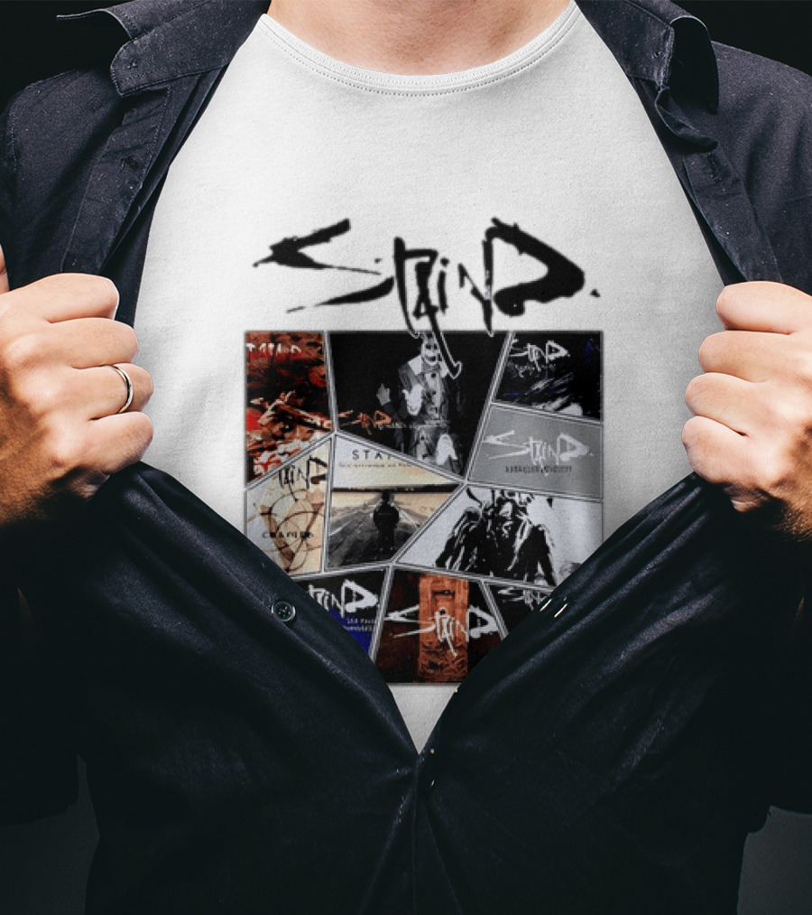Staind Album Covers Collection Alternative Metal Band T-Shirt