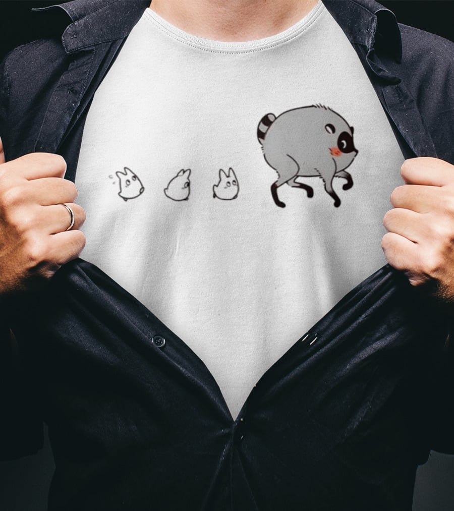 Stephanie Mai Jimothy Raccoon Little Spirits Figuren Raccoon T-Shirt