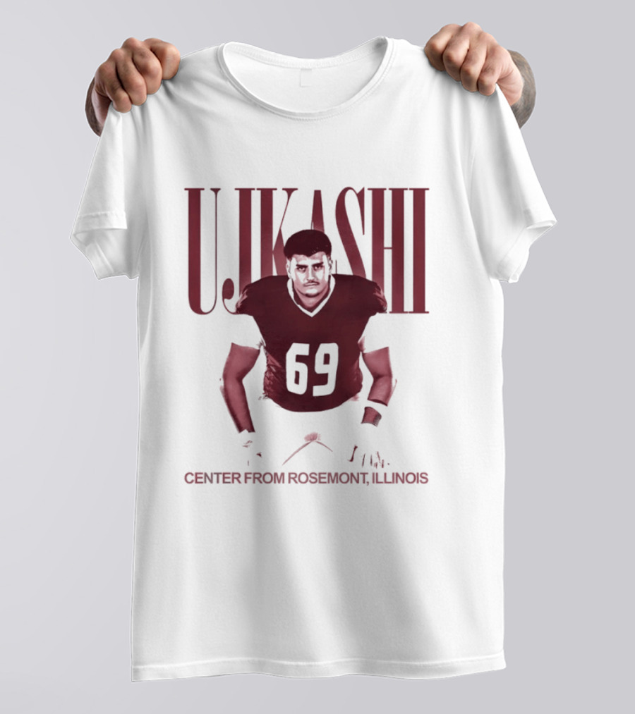 Ujkashi 69 Center Football Player From Rosemont Illinois T-Shirt