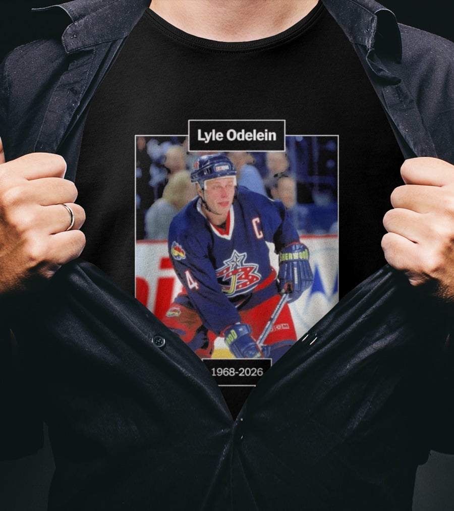Lyle Odelein Hockey Player 1968 2026 Memorial T-Shirt