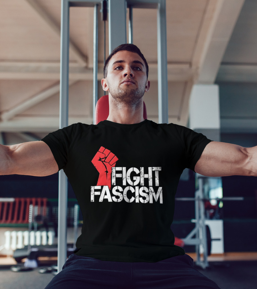Mike Myers Red Fist Fight Fascism T-Shirt